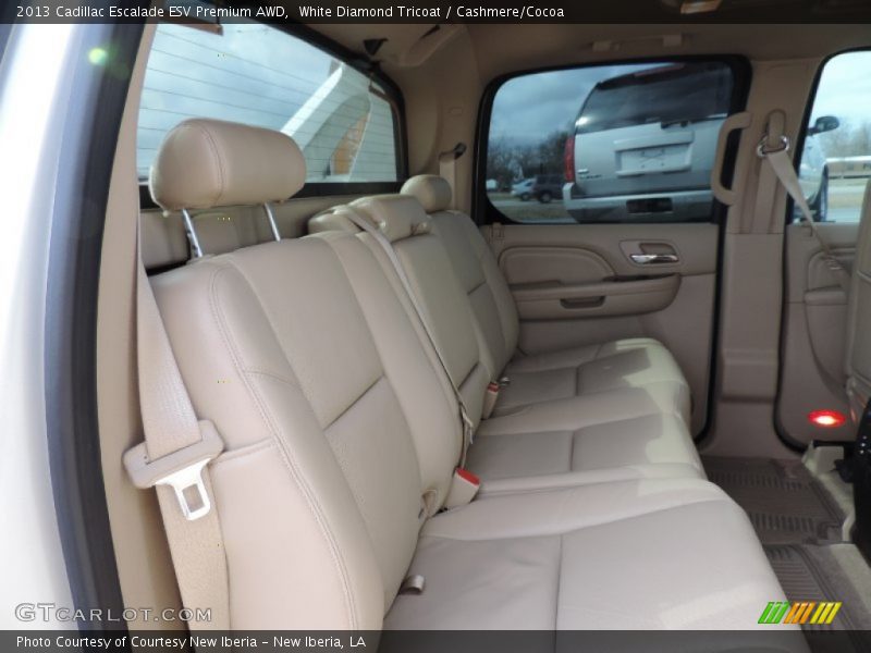 White Diamond Tricoat / Cashmere/Cocoa 2013 Cadillac Escalade ESV Premium AWD
