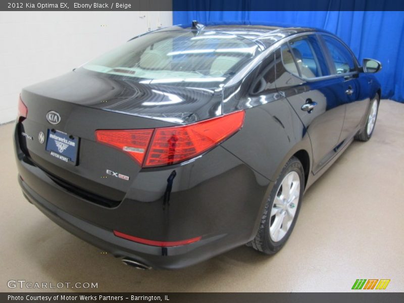 Ebony Black / Beige 2012 Kia Optima EX