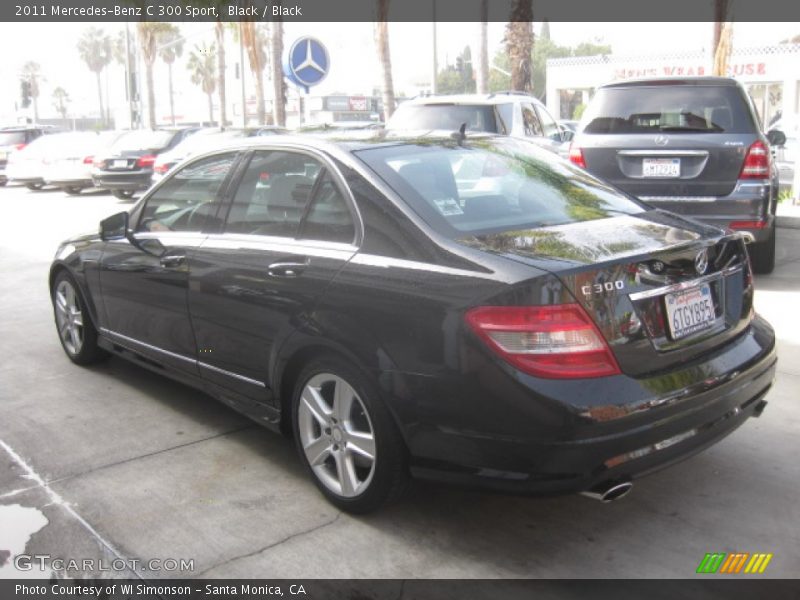 Black / Black 2011 Mercedes-Benz C 300 Sport