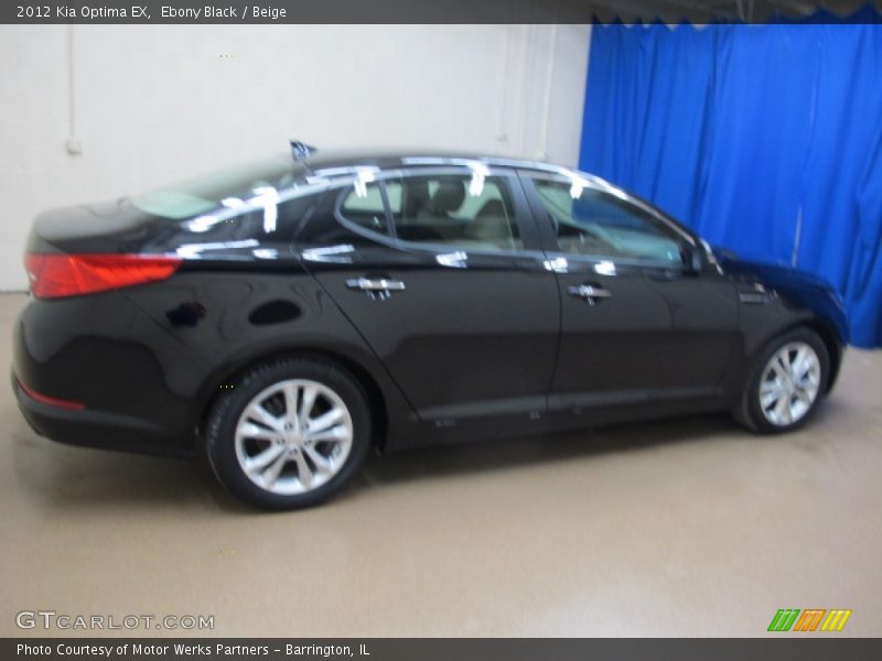 Ebony Black / Beige 2012 Kia Optima EX