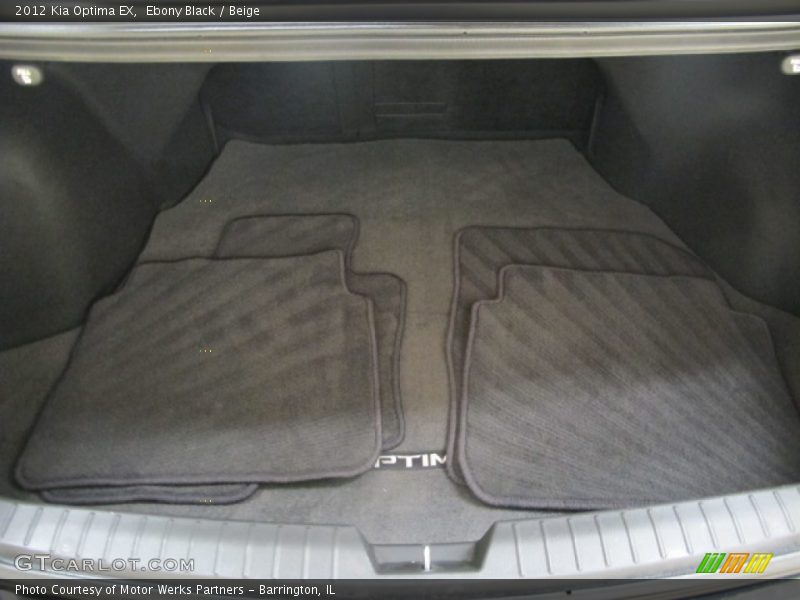 Ebony Black / Beige 2012 Kia Optima EX