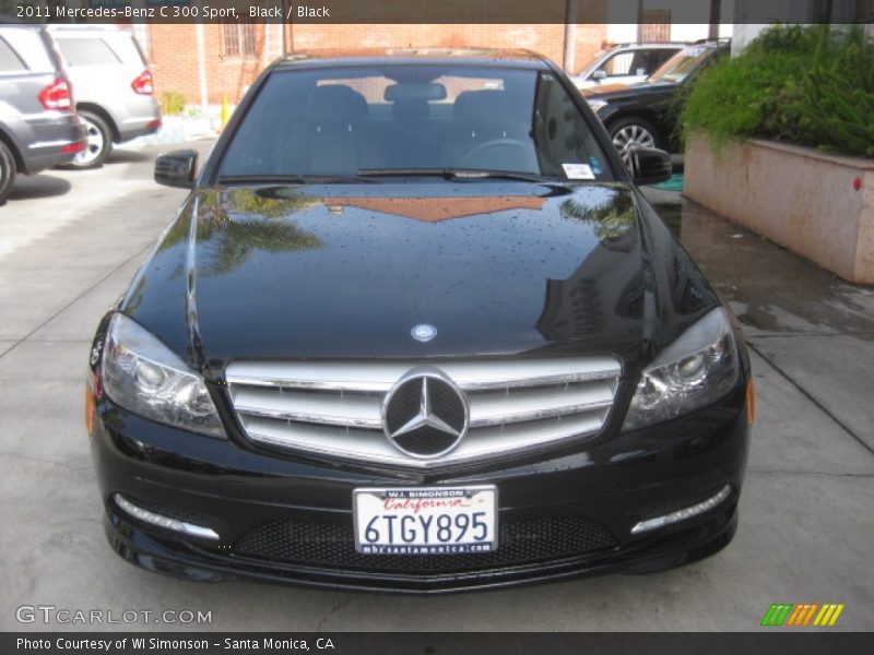Black / Black 2011 Mercedes-Benz C 300 Sport