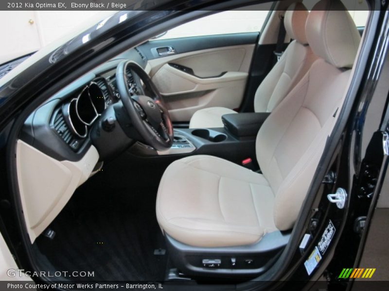 Ebony Black / Beige 2012 Kia Optima EX