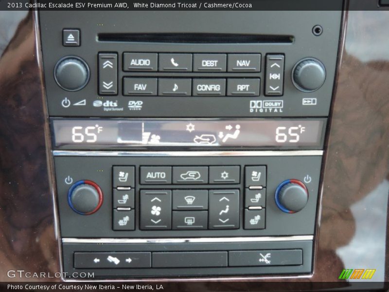 White Diamond Tricoat / Cashmere/Cocoa 2013 Cadillac Escalade ESV Premium AWD