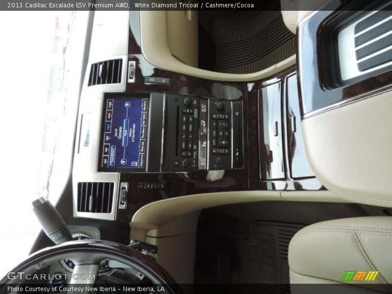 White Diamond Tricoat / Cashmere/Cocoa 2013 Cadillac Escalade ESV Premium AWD