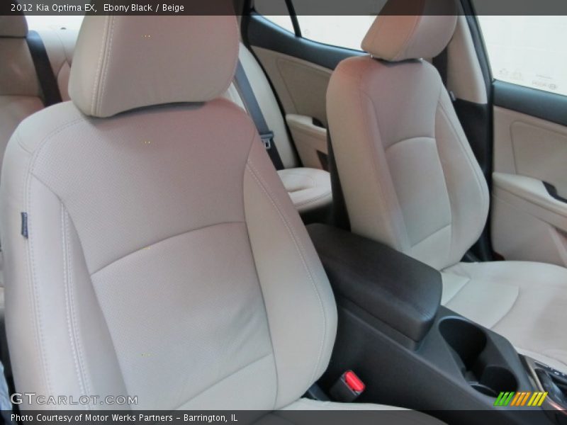Ebony Black / Beige 2012 Kia Optima EX