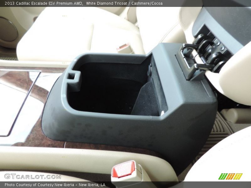 White Diamond Tricoat / Cashmere/Cocoa 2013 Cadillac Escalade ESV Premium AWD