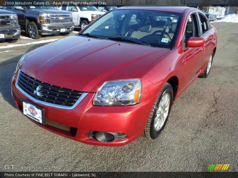Rave Red Pearl / Medium Gray 2009 Mitsubishi Galant ES