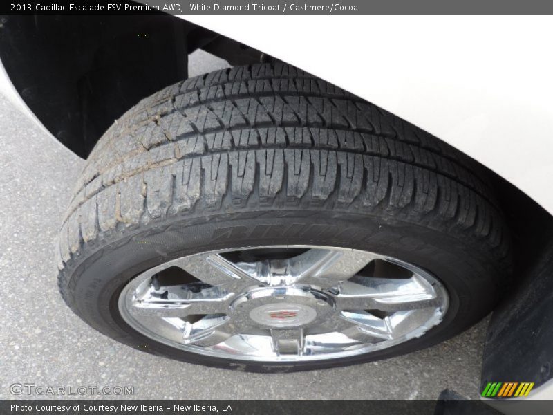 White Diamond Tricoat / Cashmere/Cocoa 2013 Cadillac Escalade ESV Premium AWD