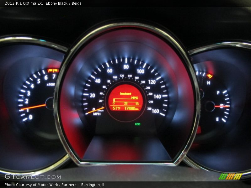 Ebony Black / Beige 2012 Kia Optima EX