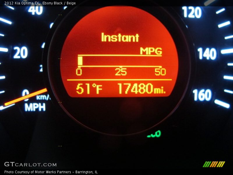 Ebony Black / Beige 2012 Kia Optima EX