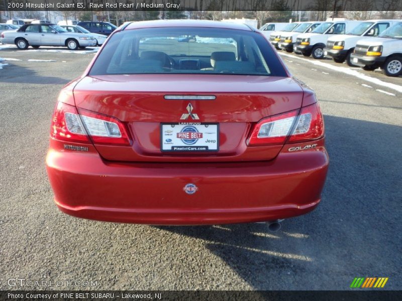 Rave Red Pearl / Medium Gray 2009 Mitsubishi Galant ES