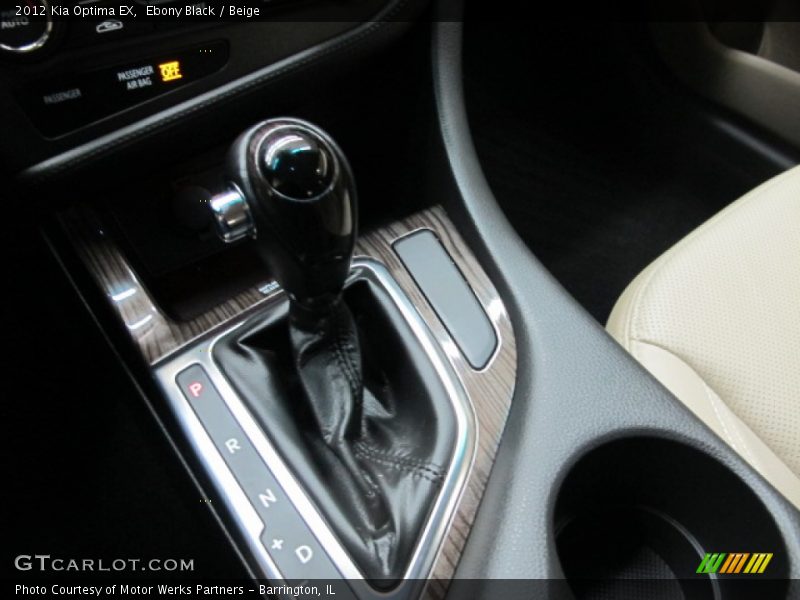 Ebony Black / Beige 2012 Kia Optima EX