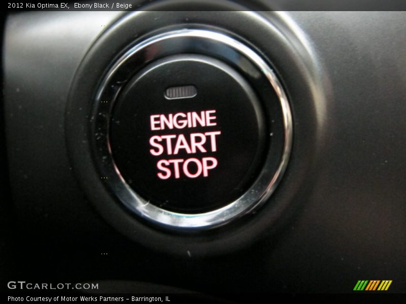 Ebony Black / Beige 2012 Kia Optima EX