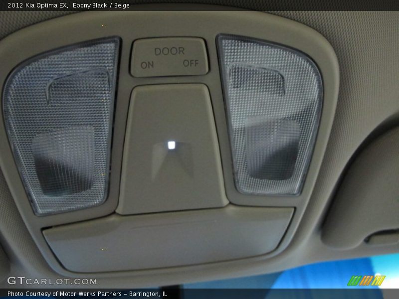 Ebony Black / Beige 2012 Kia Optima EX