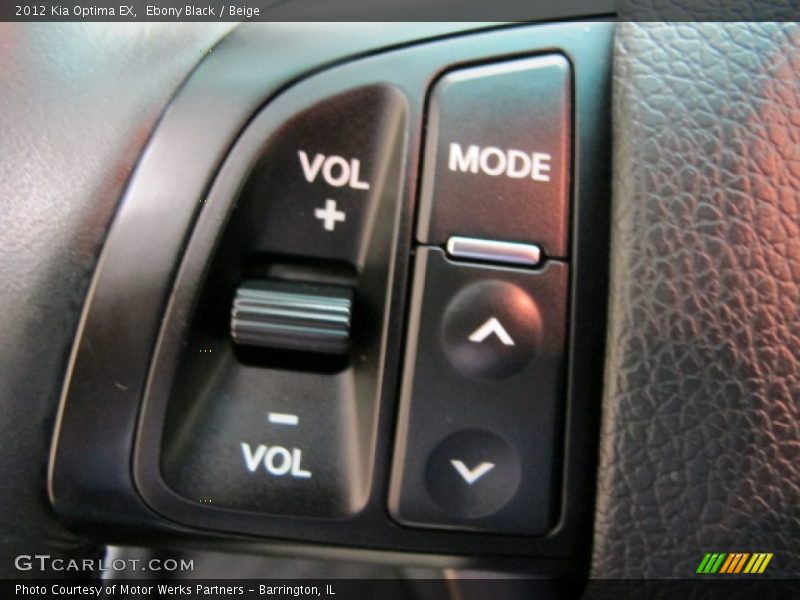 Ebony Black / Beige 2012 Kia Optima EX