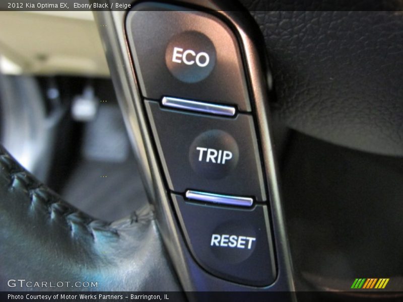 Ebony Black / Beige 2012 Kia Optima EX
