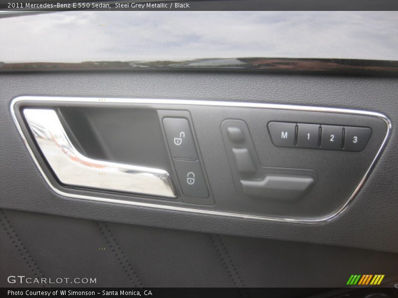 Steel Grey Metallic / Black 2011 Mercedes-Benz E 550 Sedan
