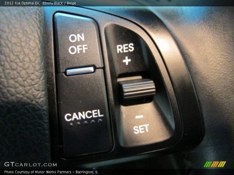 Ebony Black / Beige 2012 Kia Optima EX