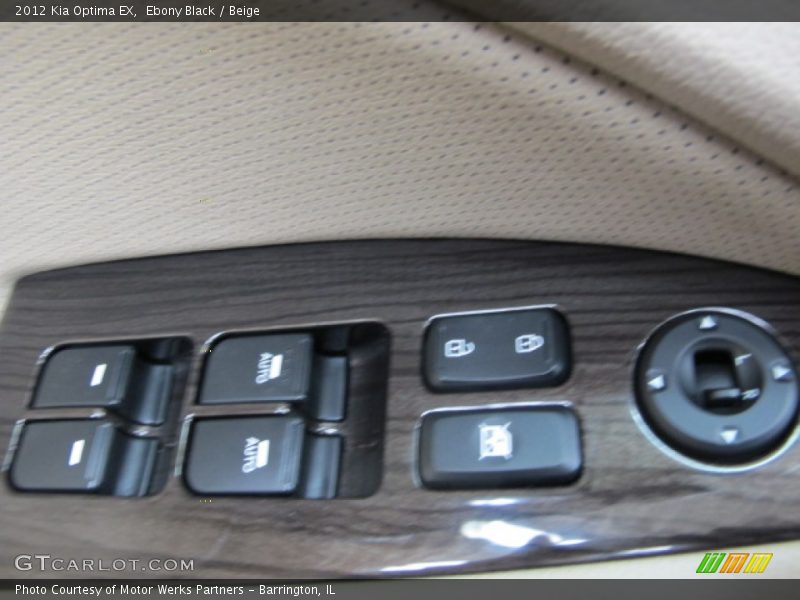 Ebony Black / Beige 2012 Kia Optima EX