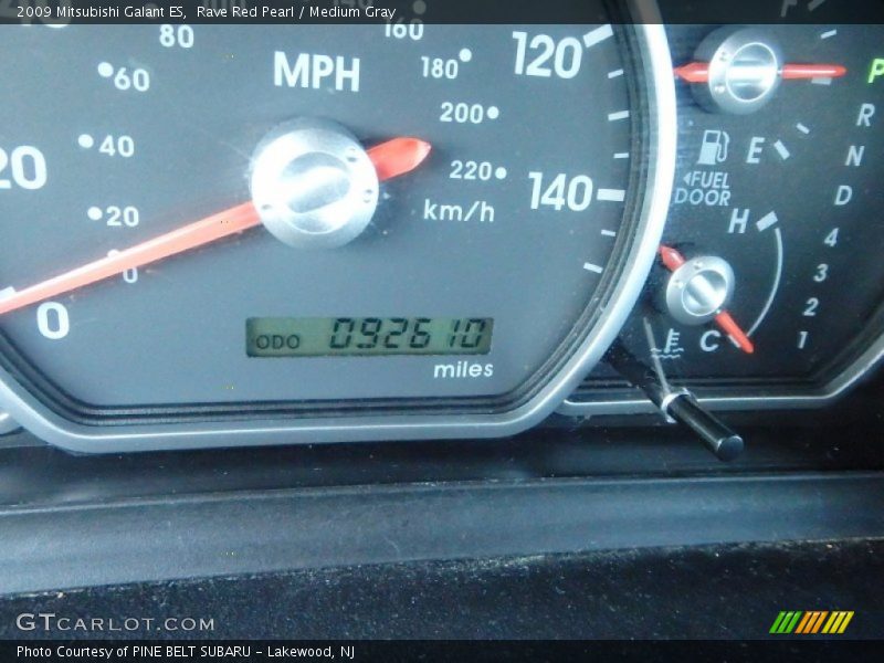 Rave Red Pearl / Medium Gray 2009 Mitsubishi Galant ES