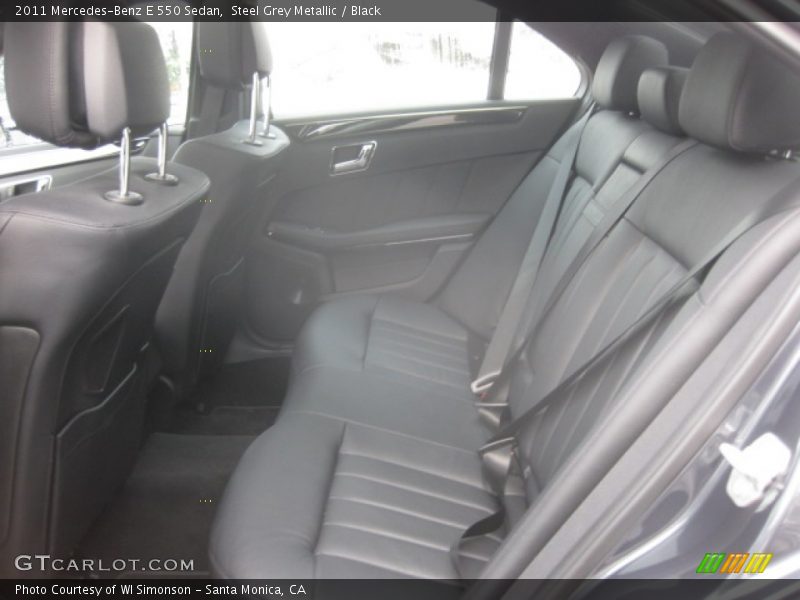 Steel Grey Metallic / Black 2011 Mercedes-Benz E 550 Sedan
