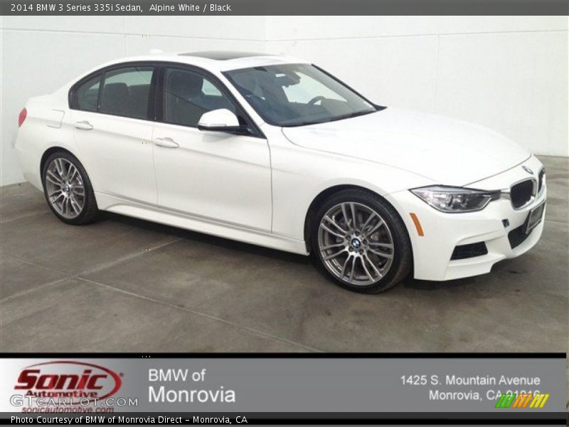 Alpine White / Black 2014 BMW 3 Series 335i Sedan