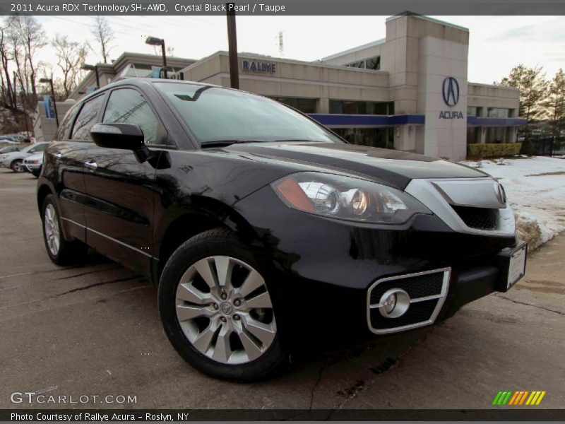 Crystal Black Pearl / Taupe 2011 Acura RDX Technology SH-AWD