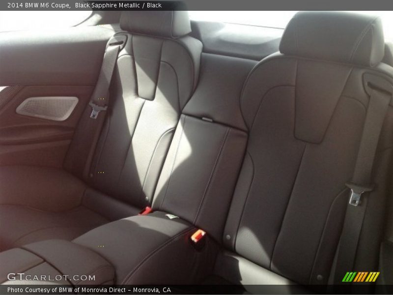 Rear Seat of 2014 M6 Coupe