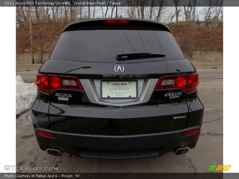 Crystal Black Pearl / Taupe 2011 Acura RDX Technology SH-AWD