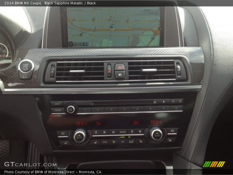 Controls of 2014 M6 Coupe