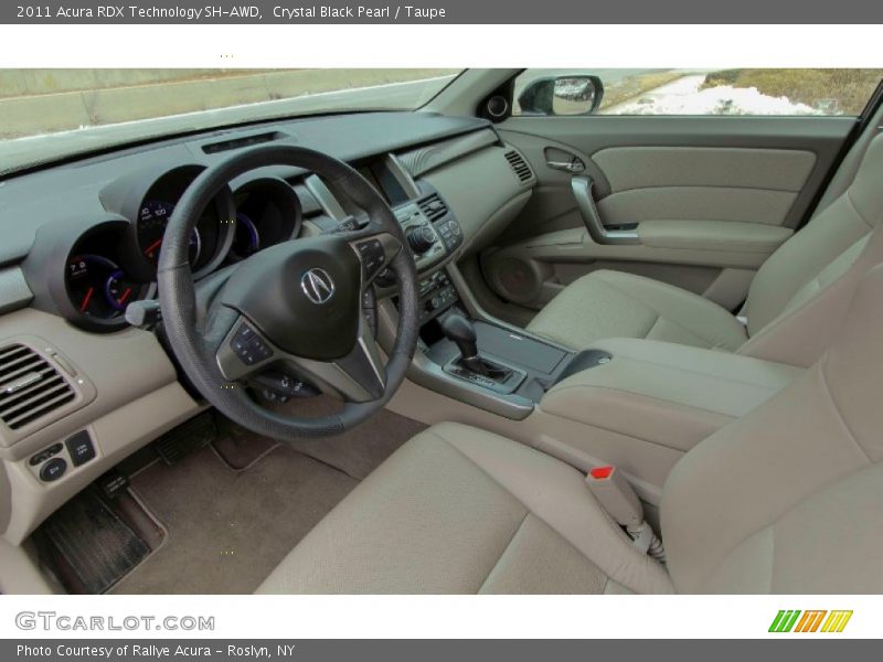 Crystal Black Pearl / Taupe 2011 Acura RDX Technology SH-AWD