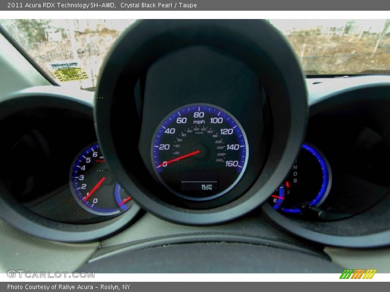 Crystal Black Pearl / Taupe 2011 Acura RDX Technology SH-AWD