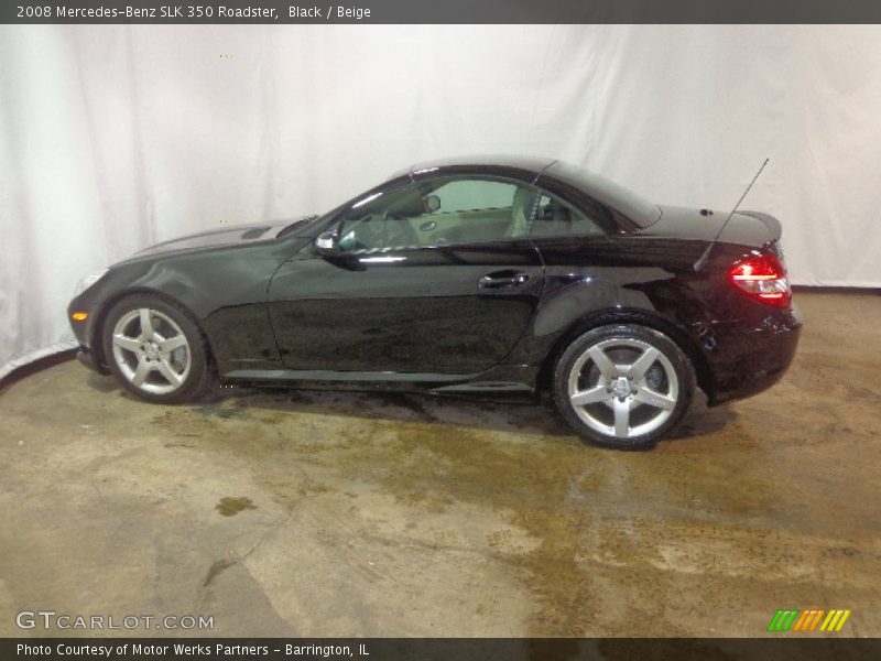 Black / Beige 2008 Mercedes-Benz SLK 350 Roadster