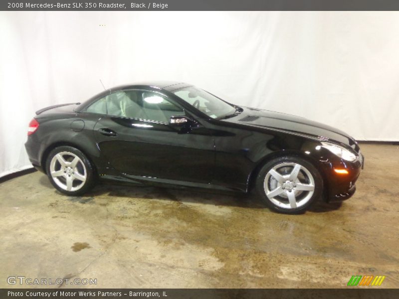 Black / Beige 2008 Mercedes-Benz SLK 350 Roadster