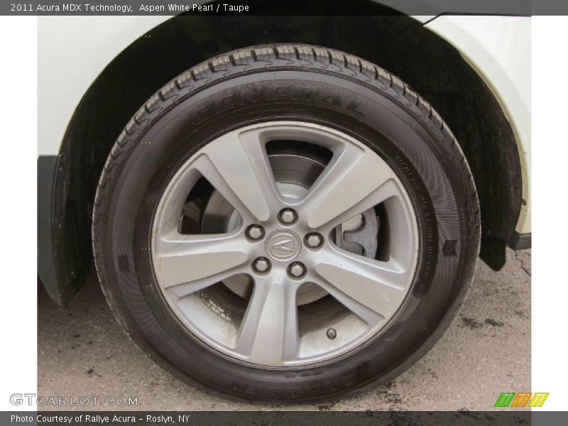 Aspen White Pearl / Taupe 2011 Acura MDX Technology