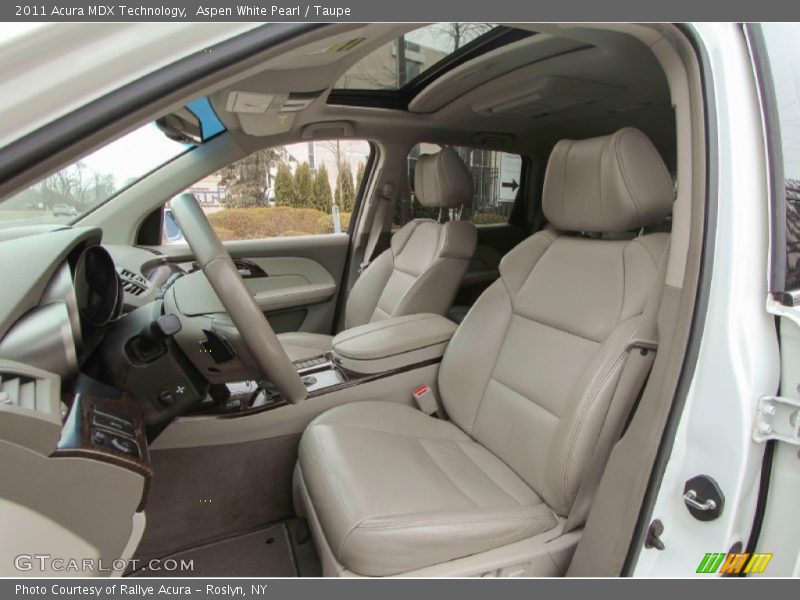 Aspen White Pearl / Taupe 2011 Acura MDX Technology