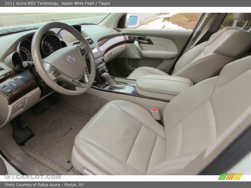 Aspen White Pearl / Taupe 2011 Acura MDX Technology