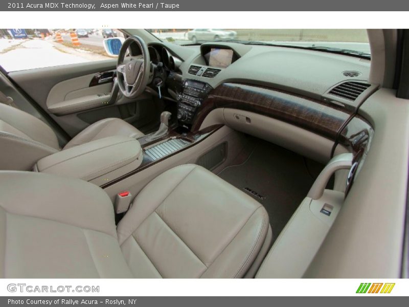 Aspen White Pearl / Taupe 2011 Acura MDX Technology