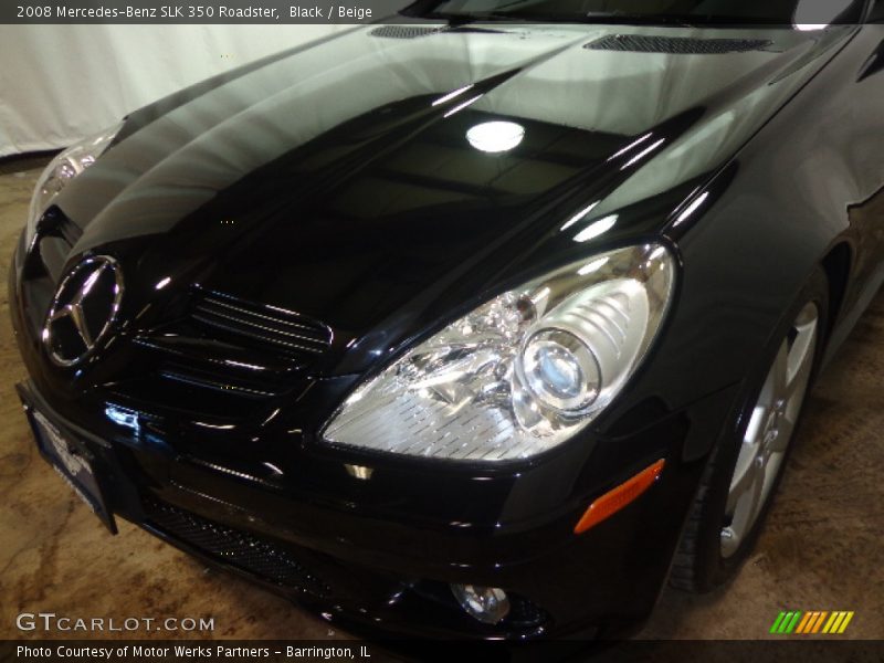 Black / Beige 2008 Mercedes-Benz SLK 350 Roadster