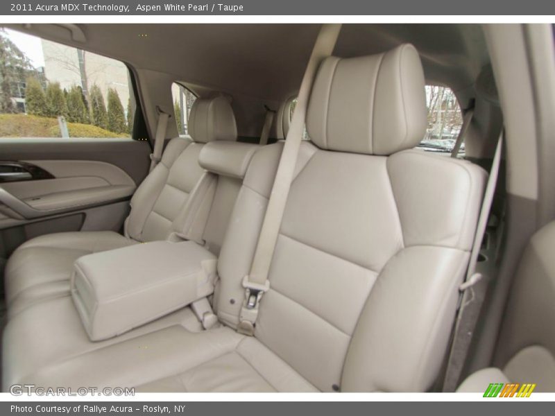 Aspen White Pearl / Taupe 2011 Acura MDX Technology