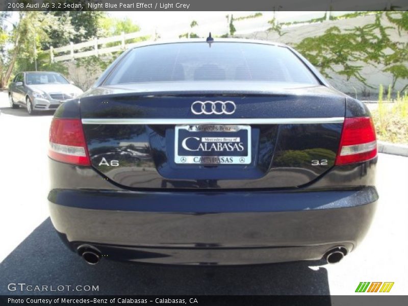 Night Blue Pearl Effect / Light Grey 2008 Audi A6 3.2 Sedan