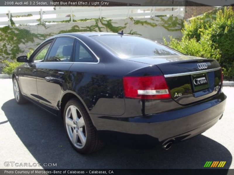 Night Blue Pearl Effect / Light Grey 2008 Audi A6 3.2 Sedan