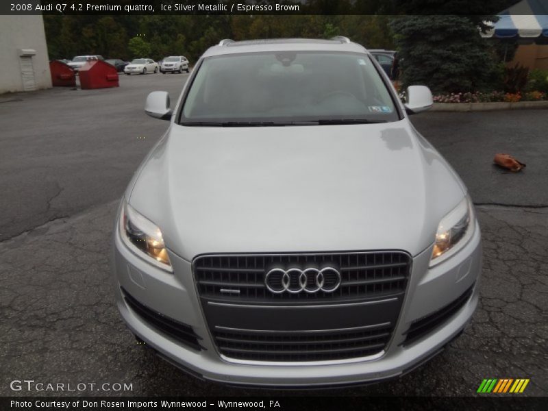 Ice Silver Metallic / Espresso Brown 2008 Audi Q7 4.2 Premium quattro
