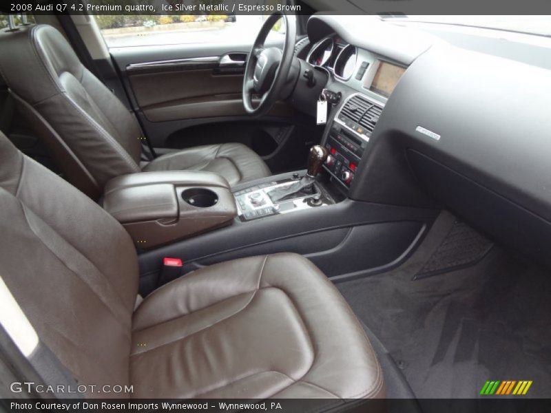 Ice Silver Metallic / Espresso Brown 2008 Audi Q7 4.2 Premium quattro