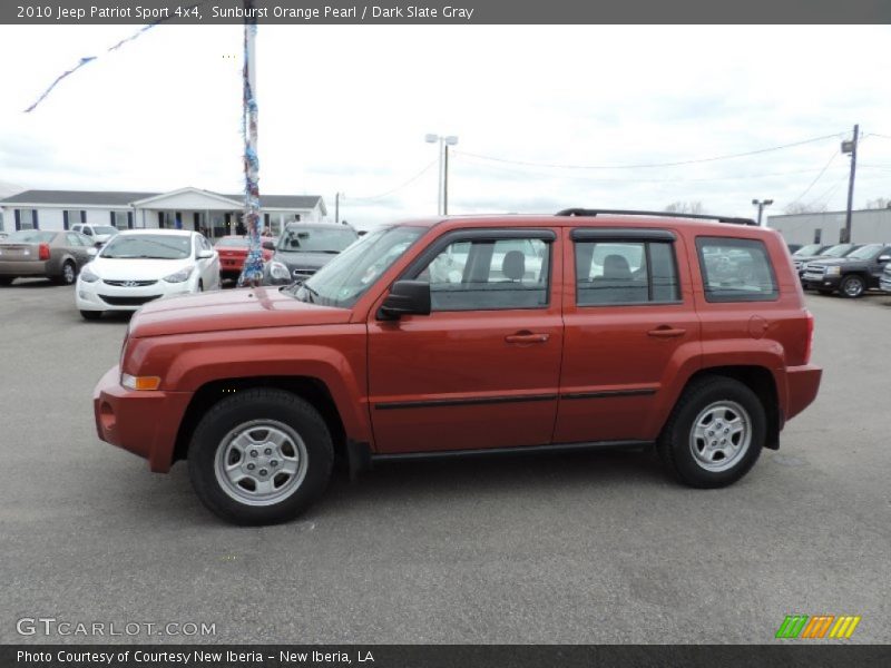 Sunburst Orange Pearl / Dark Slate Gray 2010 Jeep Patriot Sport 4x4
