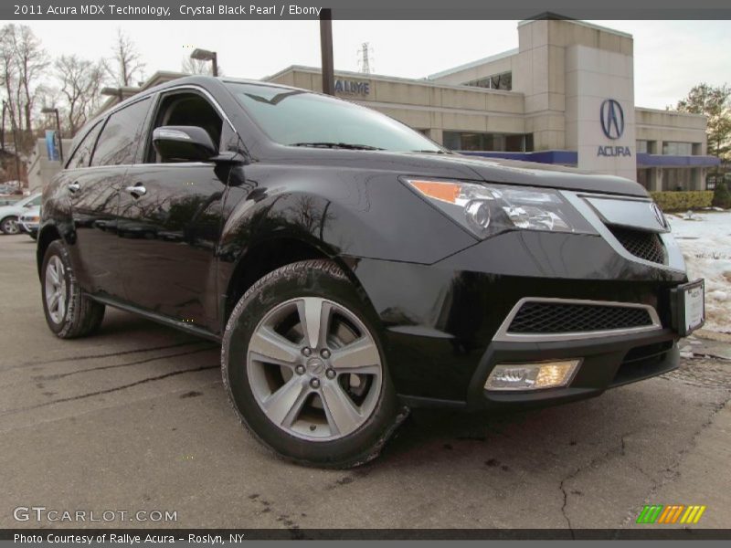 Crystal Black Pearl / Ebony 2011 Acura MDX Technology