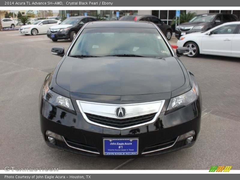 Crystal Black Pearl / Ebony 2014 Acura TL Advance SH-AWD