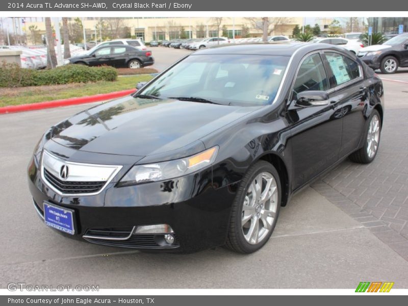 Crystal Black Pearl / Ebony 2014 Acura TL Advance SH-AWD