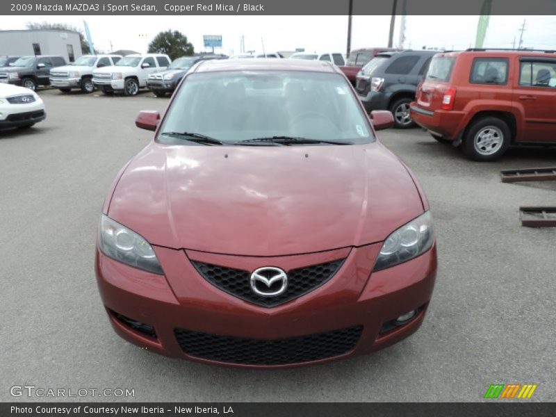 Copper Red Mica / Black 2009 Mazda MAZDA3 i Sport Sedan